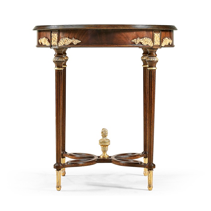 Napoleon III mahogany centre table with gilded details