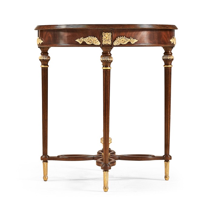 Napoleon III mahogany centre table with gilded details