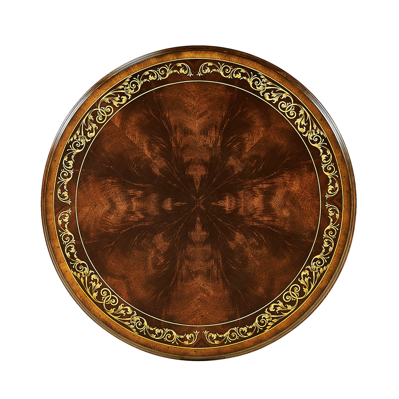 Napoleon III mahogany centre table with gilded details