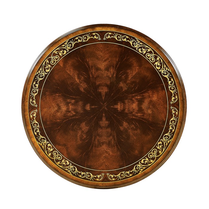 Napoleon III mahogany centre table with gilded details