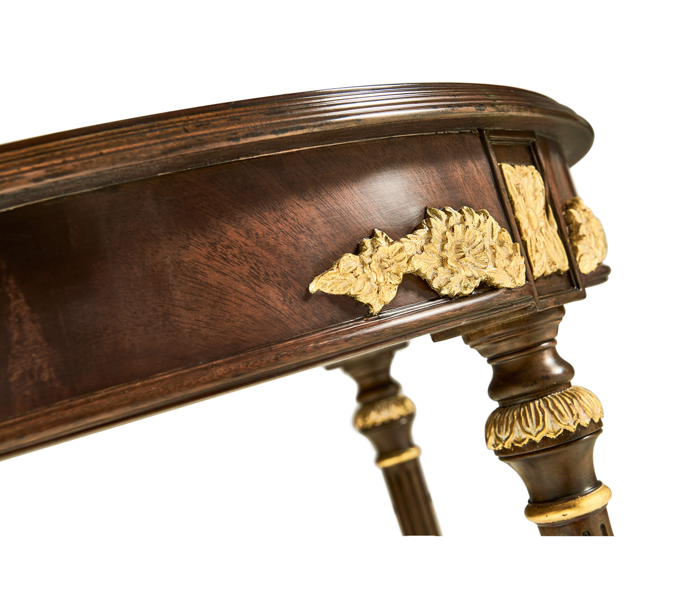 Napoleon III mahogany centre table with gilded details