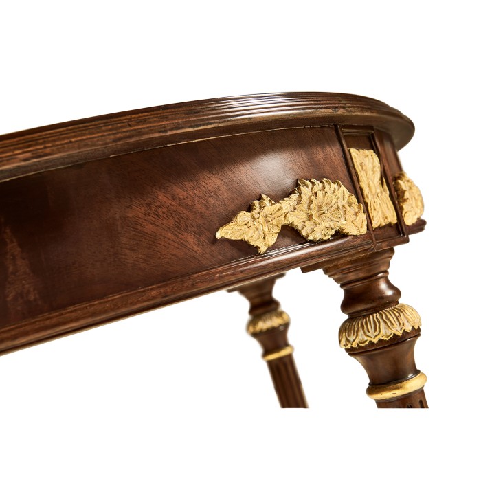 Napoleon III mahogany centre table with gilded details