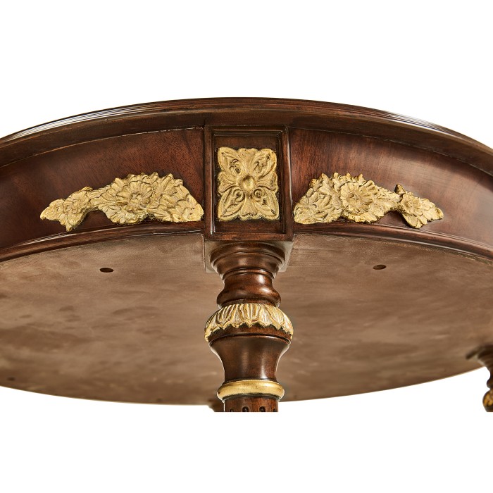 Napoleon III mahogany centre table with gilded details