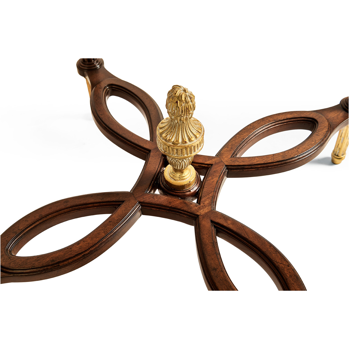 Napoleon III mahogany centre table with gilded details