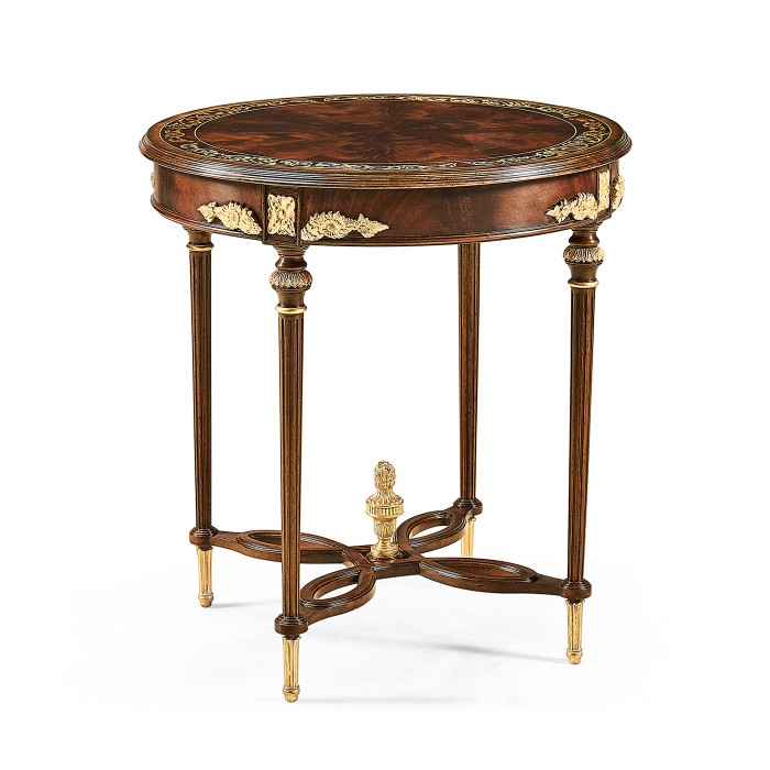 Napoleon III mahogany centre table with gilded details