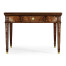 Mahogany square games table with mother of pearl inlay