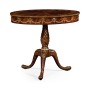 Mahogany Oval Marquetry Lamp Table