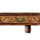 Burl & mother of pearl kidney shaped desk