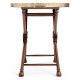 Oval Mahogany Tray on Stand with Brass Border