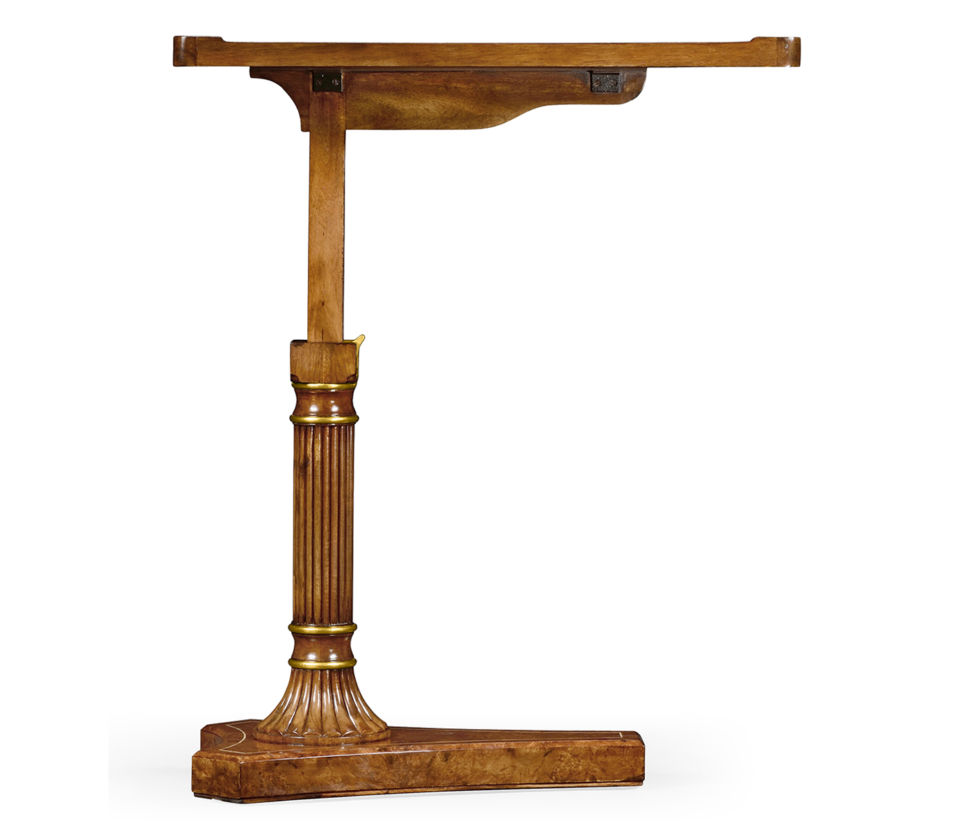 Burl & Mother of Pearl Adjustable Sofa/Bed Table