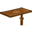Burl & Mother of Pearl Adjustable Sofa/Bed Table