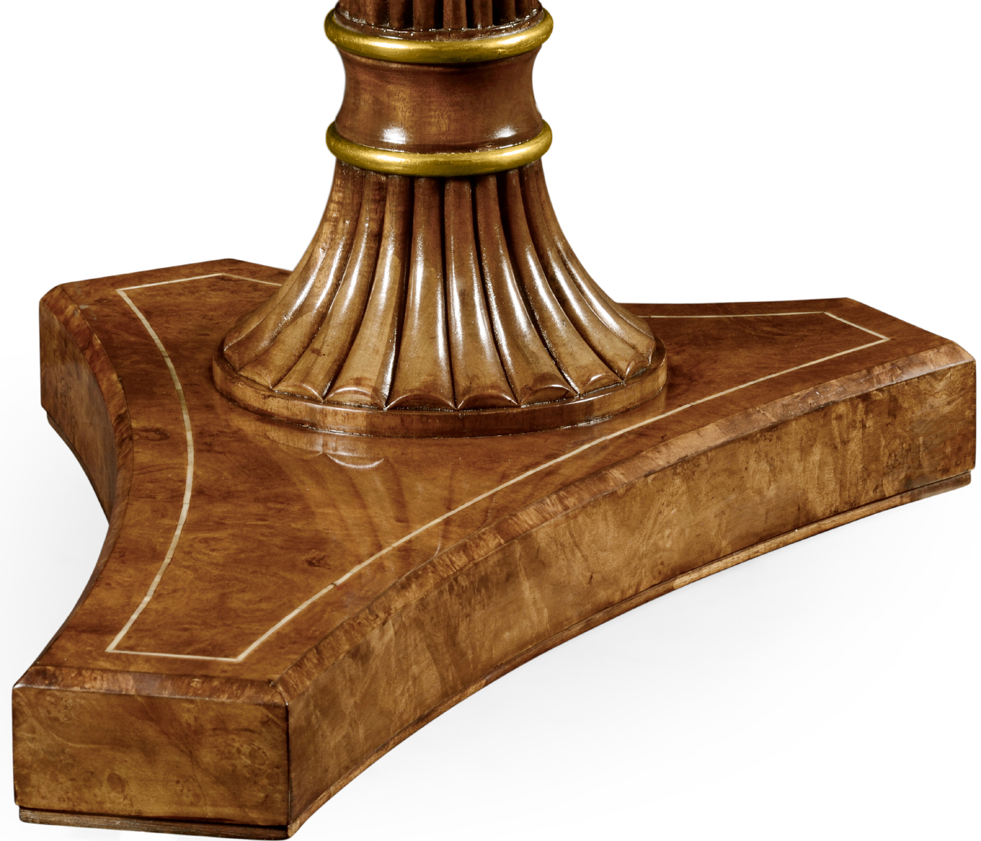 Burl & Mother of Pearl Adjustable Sofa/Bed Table