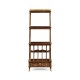 Mahogany Three-Tier Shelf with Canterbury