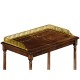 Mahogany Three-Tier Shelf with Canterbury