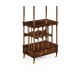Mahogany Three-Tier Shelf with Canterbury
