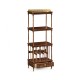 Mahogany Three-Tier Shelf with Canterbury