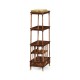 Mahogany Three-Tier Shelf with Canterbury