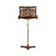 Mahogany Fretwork Adjustable Music Stand