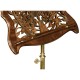 Mahogany Fretwork Adjustable Music Stand