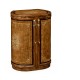 Burl & mother of pearl inlaid metamorphic dressing table