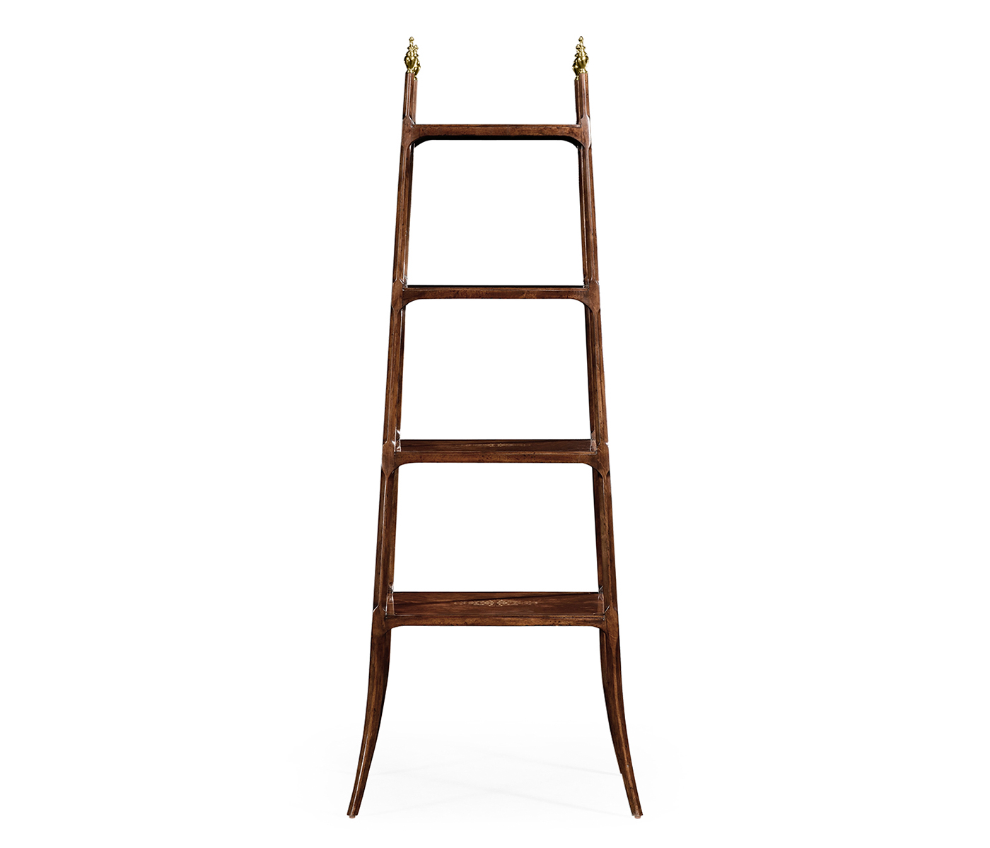 Regency style mahogany four tier étagère