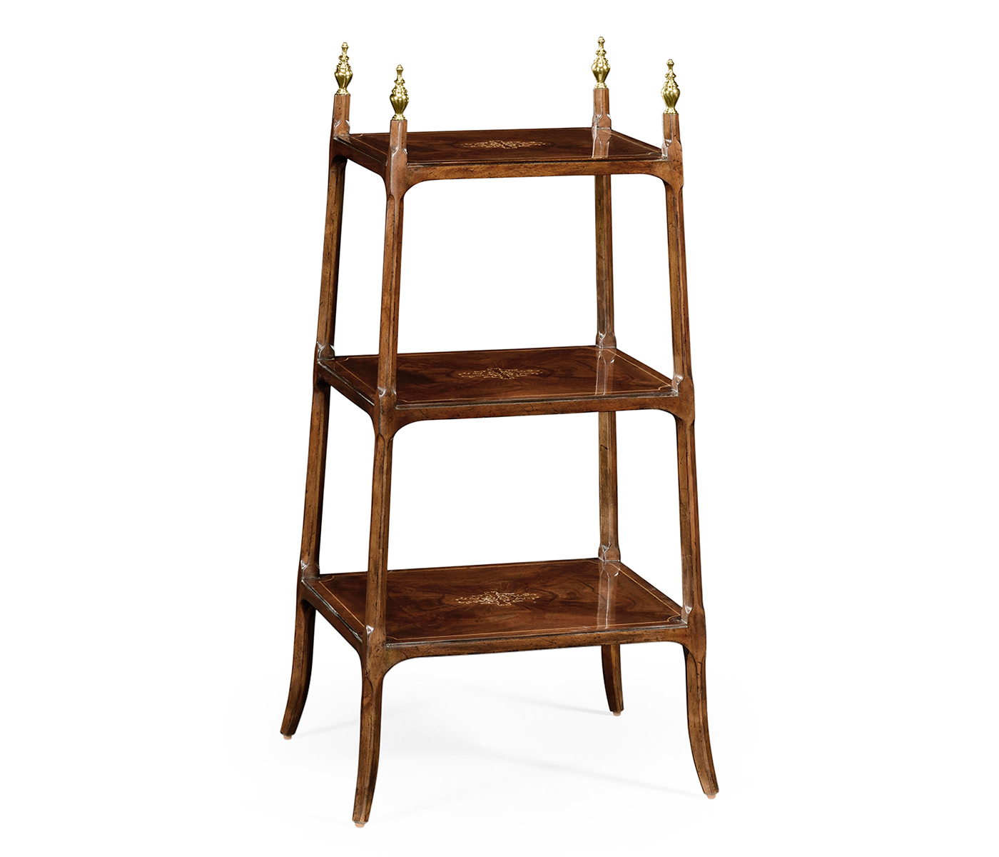 Regency style mahogany three tier étagère