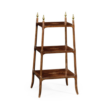 Regency style mahogany three tier étagère