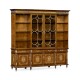 Large Burl & Mother of Pearl Glazed Bookcase