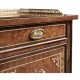Pair of Burl & Mother of Pearl Bedside Cabinets with Undertier