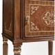 Pair of Burl & Mother of Pearl Bedside Cabinets with Undertier