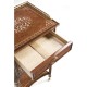 Pair of Burl & Mother of Pearl Bedside Cabinets with Undertier