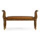 Burl & Mother of Pearl Hall Bench