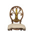 Sheraton style oval back chair with brass details (Side)
