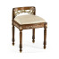 Burl & Mother of Pearl Dressing Stool