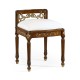 Burl & Mother of Pearl Dressing Stool