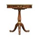 Mahogany And Mop Drum Side Table