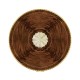 Mahogany And Mop Drum Side Table