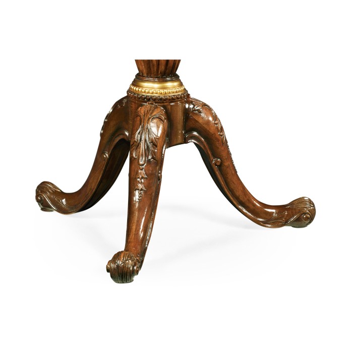 Mahogany And Mop Drum Side Table