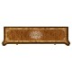 Burl & mother of pearl console