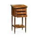 Mahogany and Leather inlaid lamp table with drawers
