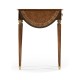 Burl & mother of pearl oval pembroke table