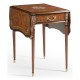 Burl & Mother of Pearl Rectangle Pembroke Table