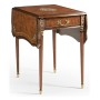 Burl & Mother of Pearl Rectangle Pembroke Table