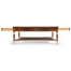 Mahogany William IV style gilded square coffee table