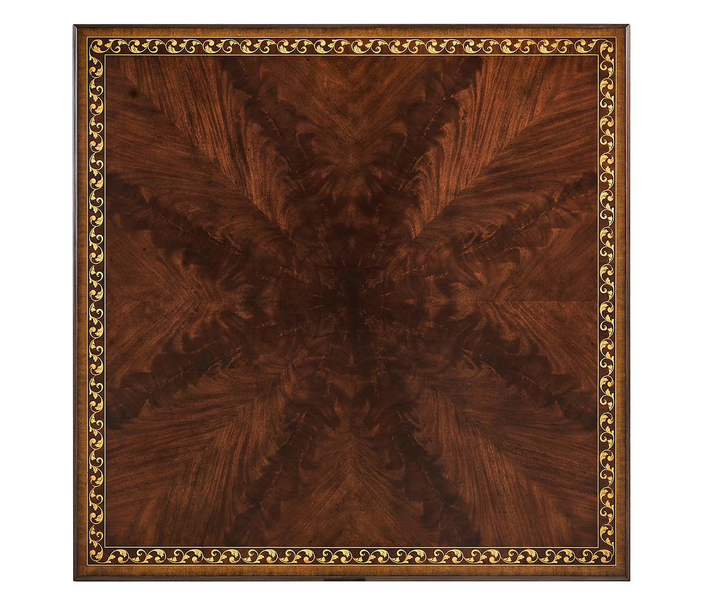 Mahogany William IV style gilded square coffee table