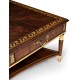Mahogany William IV style gilded square coffee table