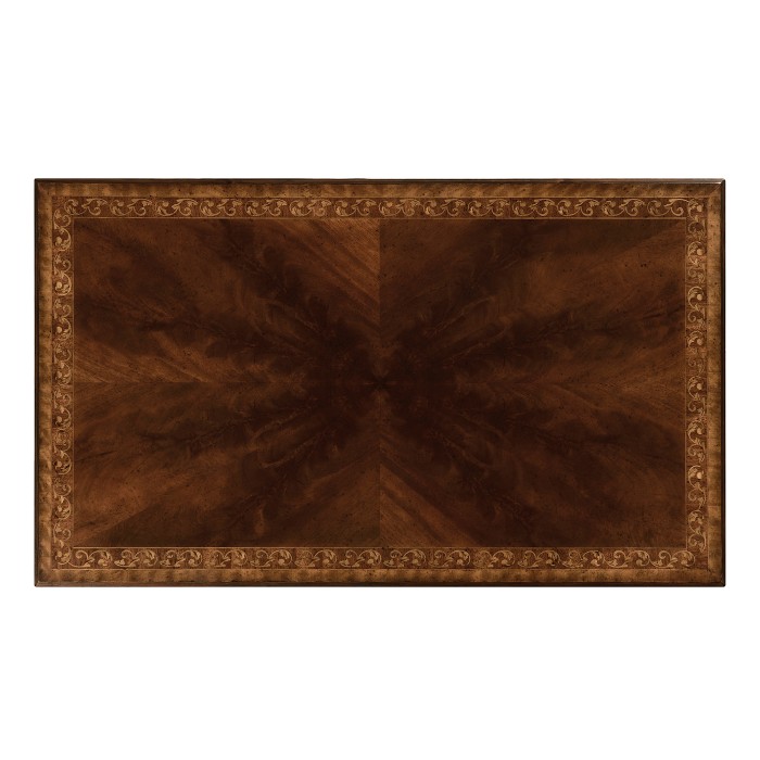 Mahogany William IV style gilded rectangular coffee table