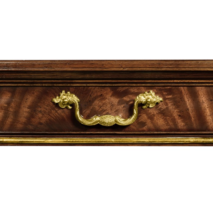 Mahogany William IV style gilded rectangular coffee table