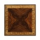 Louis IV style mahogany & gilded square side table