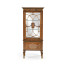 Left Opening Burl & Mother of Pearl Display Cabinet
